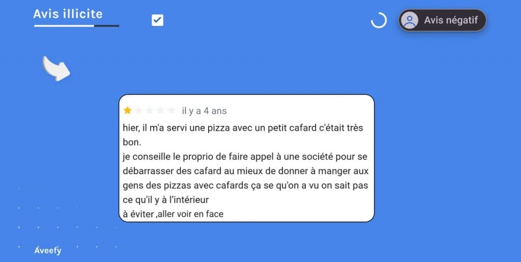 avis dénigrants négatif portant à la concurrence déloyale