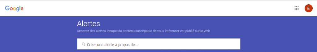Page Google Alerte pour 7 conseils Google améliorer son e-réputation