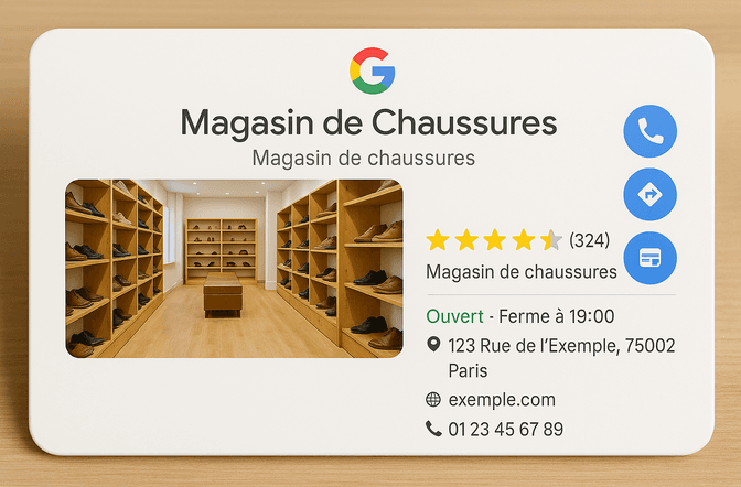 Fiche Google My Business 