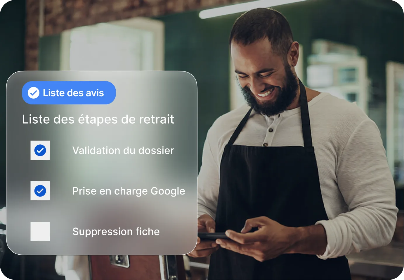 coiffeur supprimer fiche google my business et Google Maps